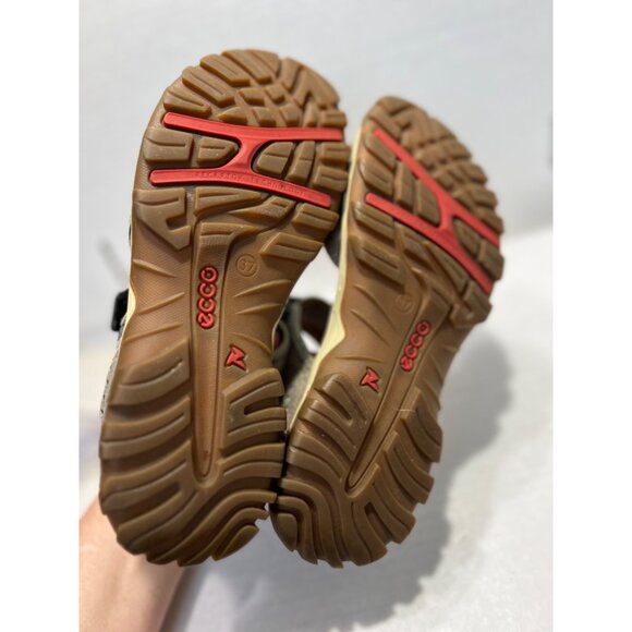 Ecco Womens off road Sandals Size 6 or 37 lite moon rock Leather Open Toe - Picture 6 of 10